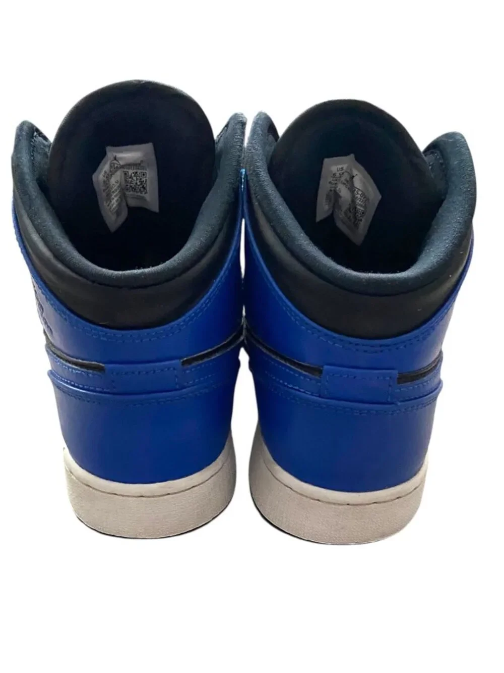 Nike Boys Air Jordan 1 Mid Hyper Royal Sneakers Blue Size 6.5 Retro Streetwear